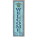 Key West, Florida Wooden Welcome Sign I Wall Art Printed on Real Wood I Sea Turtles