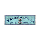Coronado, California Latitude Longitude Sign | Wall Art Print on Real Wood