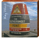Key West Southernmost Point Marker | Wall Art Print on Real Wood
