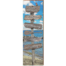 Lake Oconee Lake Directional | Wall Art Print on Real Wood