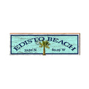 Edisto Beach Sign | Real Wood Art Print