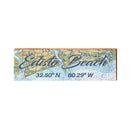 Edisto Beach, South Carolina Navigational Styled Chart Wall Art | Wall Art Print on Real Wood