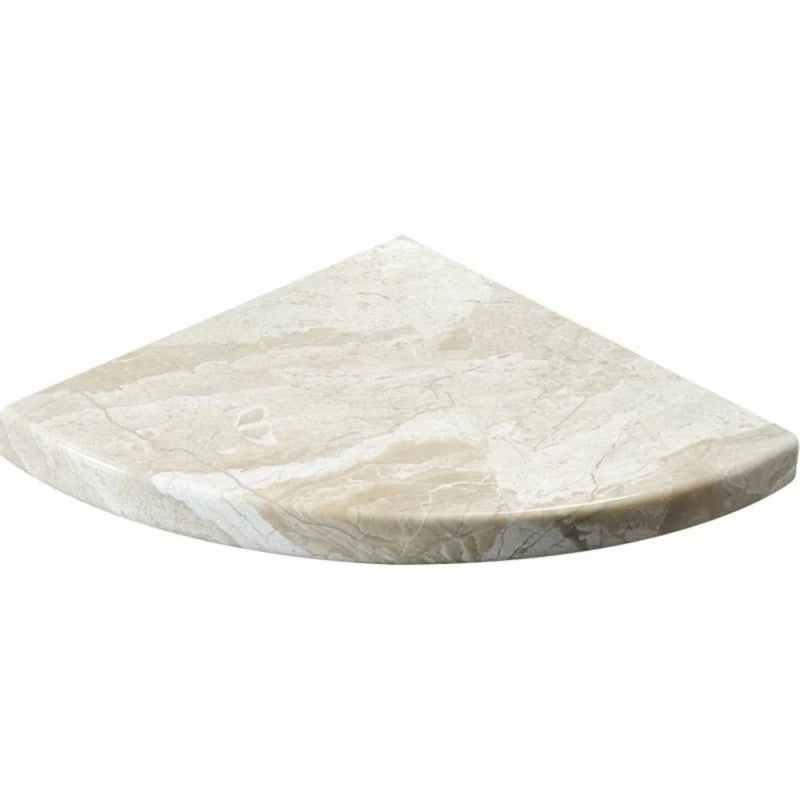 Royal Honed 8"x8" Marble Corner Shelves profile view