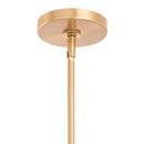 Spark Modern Gold Linear 4 Light Chandelier