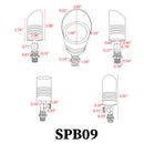 SPB09 Low Voltage LED Outdoor Landscape Spotlight
