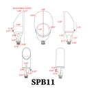 SPB11 Low Voltage Small Directional Bullet Light Outdoor Landscape Spotlight
