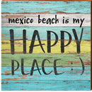Mexico Beach Is My Happy Place | Wall Art Print on Real Wood