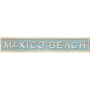 Mexico Beach Coastal Blue | Wall Art Print on Real Wood