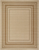 Isoko Bordered Faux Jute Outdoor Rug