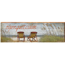 Ogunquit.calm Beach Chairs SPO2 | Wall Art Print on Real Wood