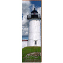 Cape Neddick Lighthouse, Maine Wooden Sign | Wall Art Print on Real Wood
