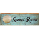 Spoiled Rotten Sea Shell Blue SPO2 | Wall Art Print on Real Wood
