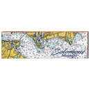 Solomons, Maryland Navigational Styled Chart Wall Art | Wall Art Print on Real Wood