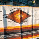 Queen Size Southwest Mexican Blanket - Wool
