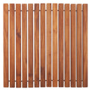 Bahama Teak Shower and Bath String Mat with Rubber Footing 19.6″ x 19.6″