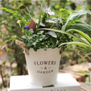 Farmhouse Metal Flower Bucket