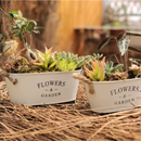 Farmhouse Metal Flower Planters (Oval & Round)