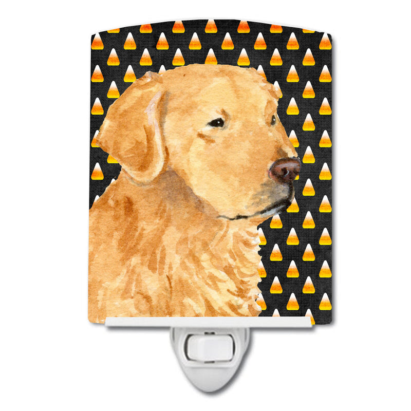 Golden Retriever Candy Corn Halloween Portrait Ceramic Night Light SS4269CNL