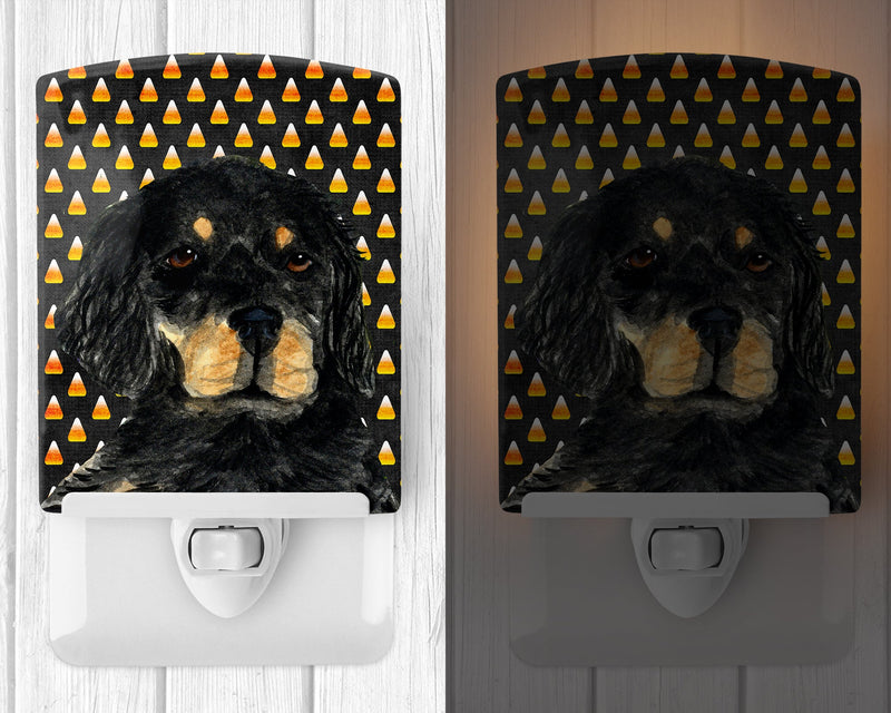 Gordon Setter Candy Corn Halloween Portrait Ceramic Night Light SS4308CNL