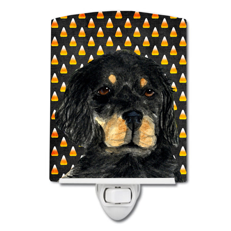 Gordon Setter Candy Corn Halloween Portrait Ceramic Night Light SS4308CNL