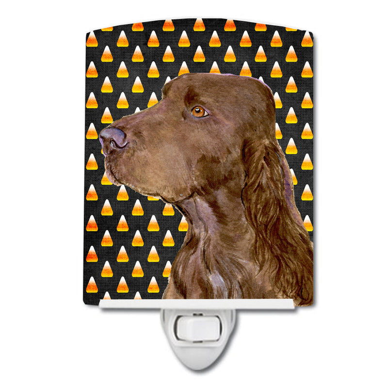 Field Spaniel Candy Corn Halloween Portrait Ceramic Night Light SS4318CNL