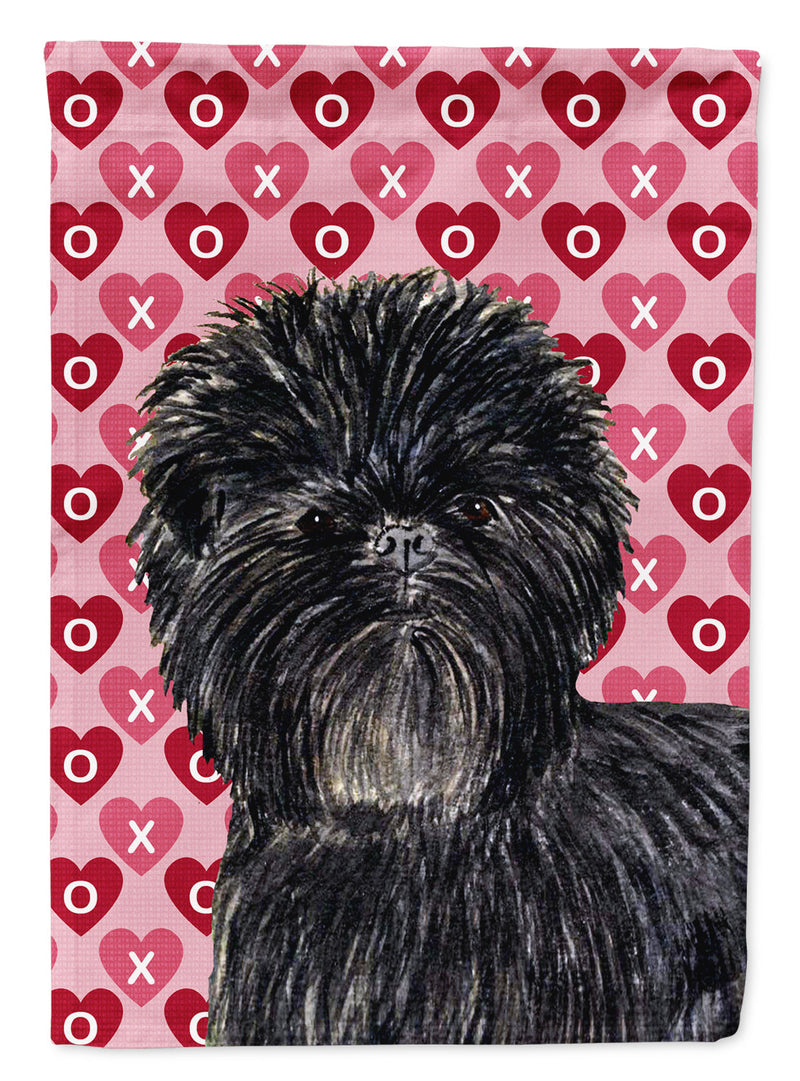 Affenpinscher Hearts Love Valentine's Day Flag Canvas House Size