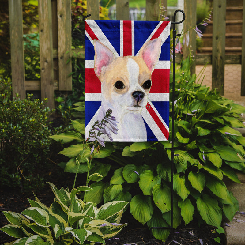 Chihuahua with English Union Jack British Flag Flag Garden Size