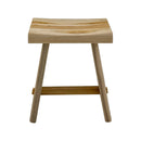 Salem Teak Shower and Bath Stool with Curved Seat