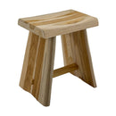 Salem Teak Shower and Bath Stool with Curved Seat