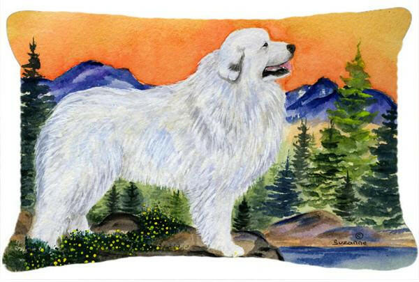 Great Pyrenees Decorative   Canvas Fabric Pillow