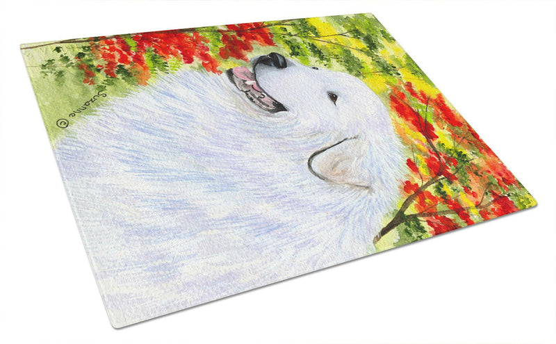 Great Pyrenees Glass Cutting Board Large