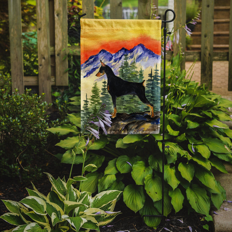 Doberman Flag Garden Size