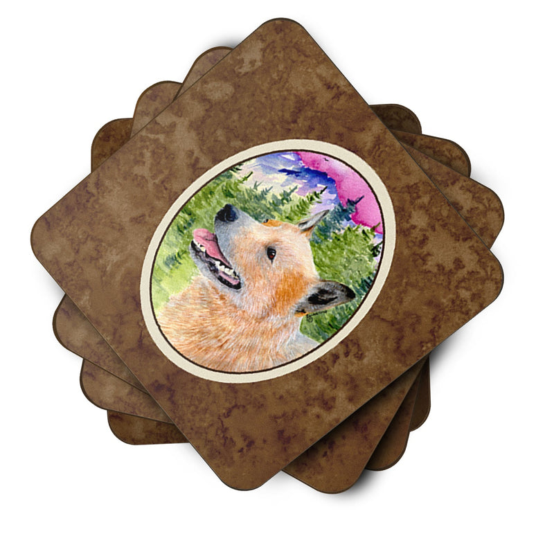 Set of 4 Australian Cattle Dog Foam Coasters