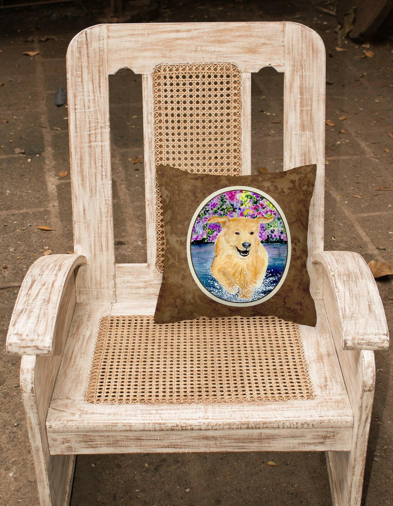 Golden Retriever Decorative   Canvas Fabric Pillow