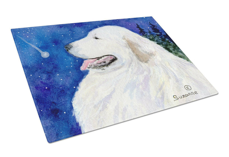 Great Pyrenees Glass Cutting Board Large