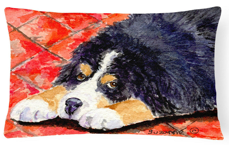 Bernese Mountain Dog Decorative   Canvas Fabric Pillow