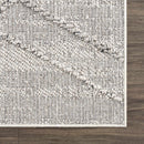 Baqer Bone & Taupe Textured Performance Outdoor Rug - Clearance