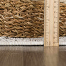 Baqer Bone & Taupe Textured Performance Outdoor Rug - Clearance