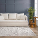 Baqer Bone & Taupe Textured Performance Outdoor Rug - Clearance