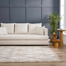 Nyla Bone & Tan Textured Performance Rug - Clearance