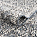 Diah Gray Blue & Bone Area Rug - Clearance