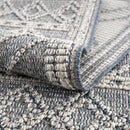 Diah Gray Blue & Bone Area Rug - Clearance