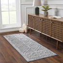 Diah Gray Blue & Bone Area Rug - Clearance