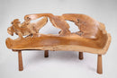 Modern Free Form Teak Root Chair/Bench 27
