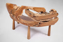 Modern Free Form Teak Root Chair/Bench 27