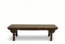 Low 73" inch Long Antique Chinese Bench Console Table