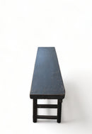 Black 85" inch Long Antique Chinese Bench Console Table