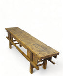 Low 67" inch Long Antique Chinese Bench Console Table