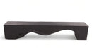 Z-71" Inch Long Modern Black Sculpture Bench - 1