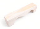 71" Inch Long Modern White Sculpture Bench - 5